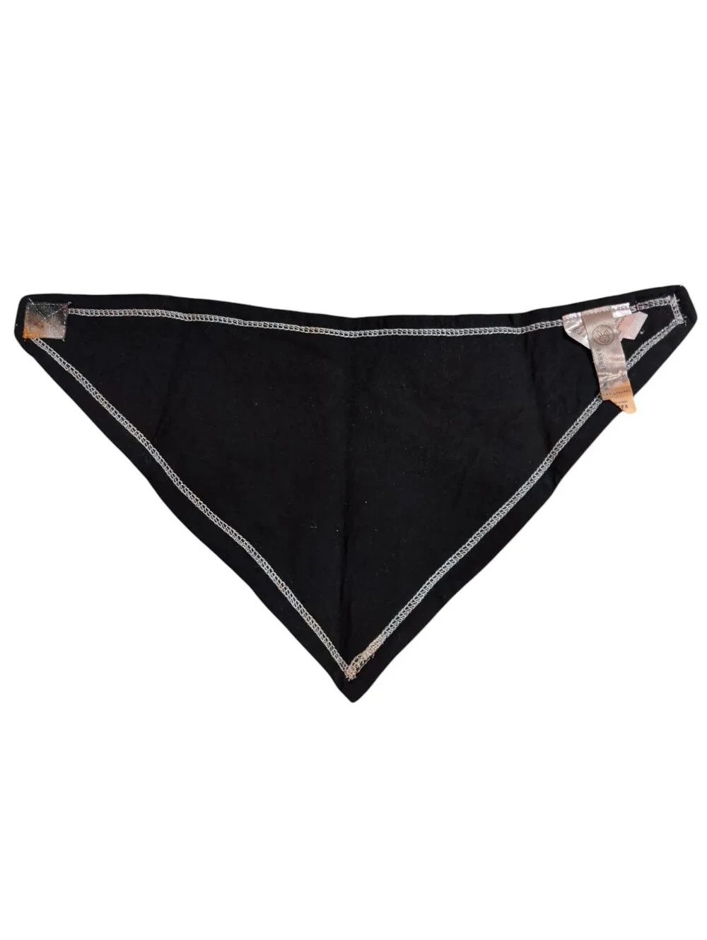 NWOT Tie-Dye Triangle Pet Bandana / Baby Bandaid Bib in Orange Black And White